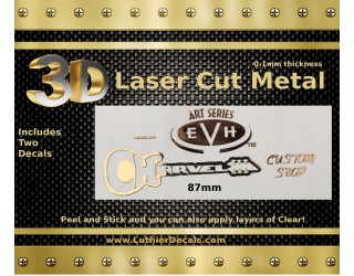 Charvel EVH Guitar Decal 3D Laser Metal M49