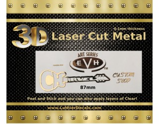 Charvel EVH Guitar Decal 3D Laser Metal M49b