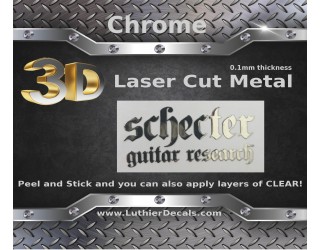 Schecter Guitar Decal Metal M54b