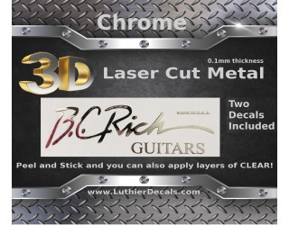 BC Rich guitar Decal 3D laser Metal Logo M58