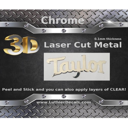 Taylor Guitar Decal Metal Laser M66b