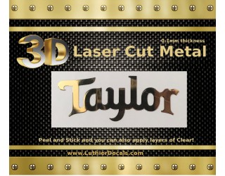 Taylor Guitar Decal Metal Laser M73b