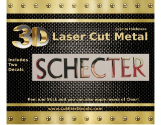 Schecter Guitar Decal Metal M80