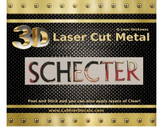 Schecter Guitar Decal Metal M80b