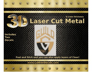 Guild guitar Decal 3D laser Metal Logo M85