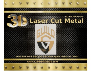 Guild guitar Decal 3D laser Metal Logo M85b