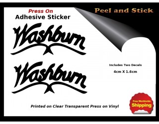 Washburn Guitar Sticker Peel and Stick V62