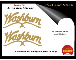 Washburn Guitar Sticker Peel and Stick V63