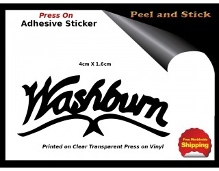 Washburn Guitar Sticker Peel and Stick V62b