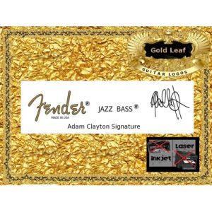 Fender Jazz Bass Adam Clayton Guitar Decal 110g