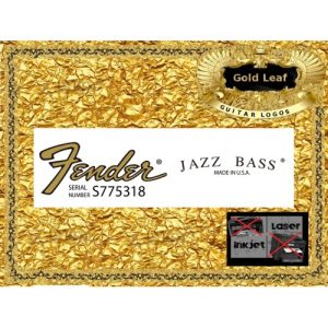 Fender Jazz Bass Guitar Decal #120g