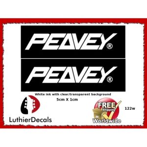 Peavey Guitar Decal Headstock Waterslide 122w