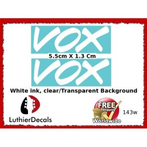Vox Guitar Decal 143w