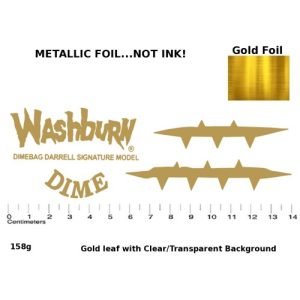 Darrell Dimebag guitar Decal 158g