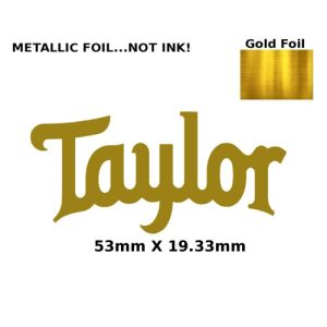 Taylor Guitar Decal Metal Laser 169g
