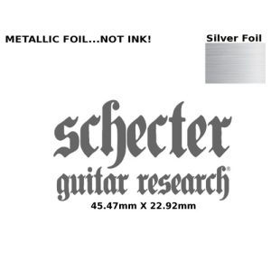 Schecter Guitar Decal 186s