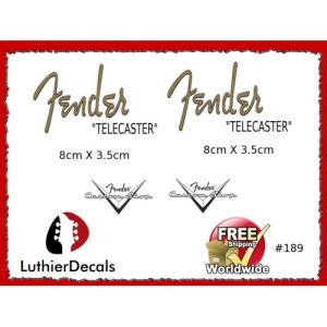 Fender Telecaster Guitar Decal #189