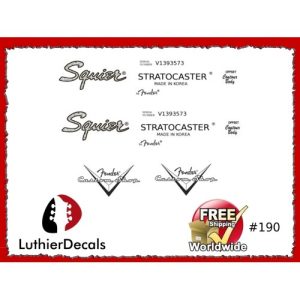 Fender Stratocaster Korea Guitar Decal 190