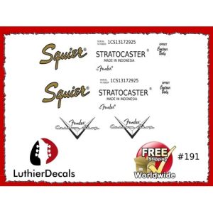 Fender Stratocaster Indonesia Guitar Decal 191