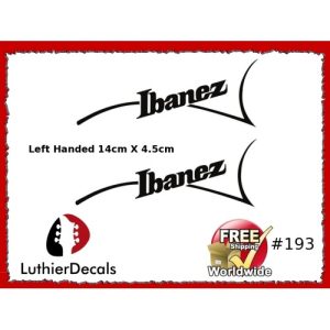 Ibanez Guitar Left Handed Decal #193