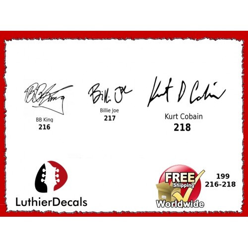 Guitar Players Eric Clapton Signature Guitar Decal 214 - Image 4