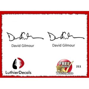 Guitar Players David Gilmour Signature Guitar Decal 211