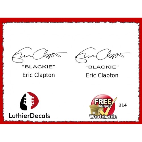 Guitar Players Eric Clapton Signature Guitar Decal 214