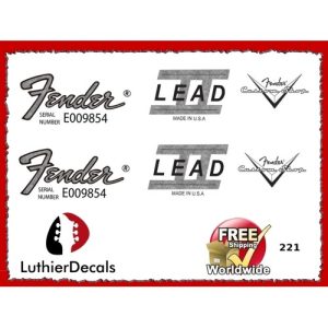 Fender Lead 11 Guitar Decal 221