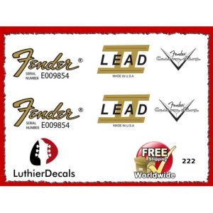 Fender Lead 11 Guitar Decal 222
