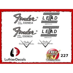 Fender Lead 1 Guitar Decal 227