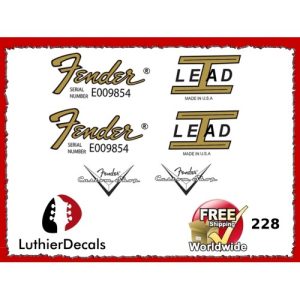 Fender Lead 1 Guitar Decal 228