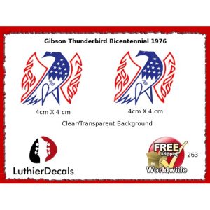 Gibson Thunderbird Firebird Guitar Decal 263