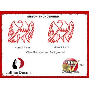 Gibson Thunderbird Firebird Guitar Decal 266