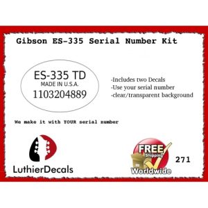 Gibson Thunderbird Firebird Guitar Decal 271