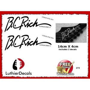B.C. Rich Platinum Series Guitar Decal 273