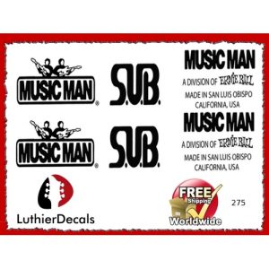 Musicman Sub Guitar Decal 275
