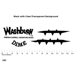 Darrell Dimebag guitar Decal 282