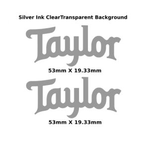 Taylor Guitar Decal Metal Laser 302