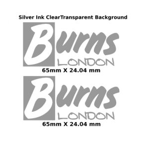 Burns Guitar Decal Metal Laser 303