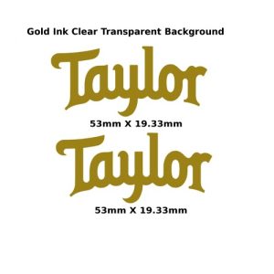 Taylor Guitar Decal Metal Laser 314