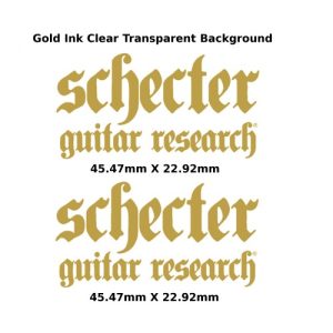Schecter Guitar Decal 321