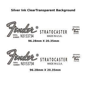 Fender Stratocaster Guitar Decal 328