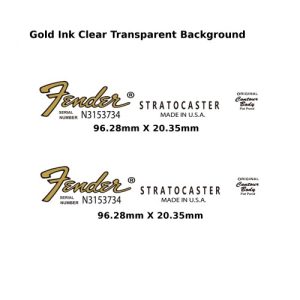 Fender Stratocaster Guitar Decal 329