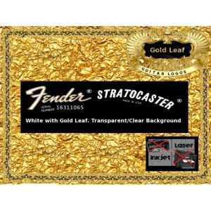 Fender Stratocaster Guitar Decal 71gw