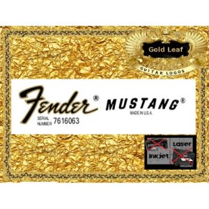 Fender Mustang Decal Guitar Decal #85g