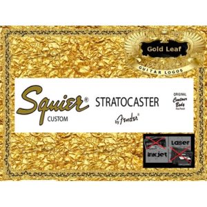 Squier Stratocaster Custom Guitar Decal #88g
