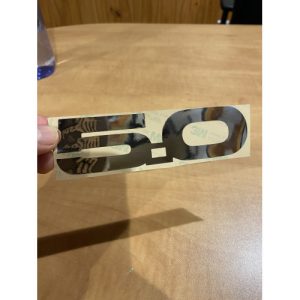 Mustang 5.0 Speaker Decal Metal M144-1