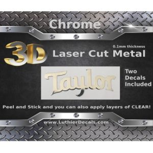 Taylor Guitar Decal Metal Laser M66