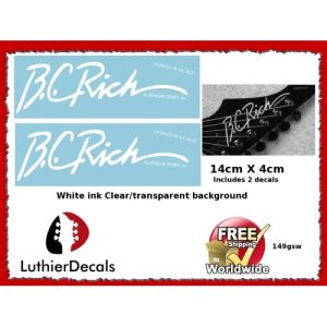 B.C. Rich Platinum Series Guitar Decal 149gsw