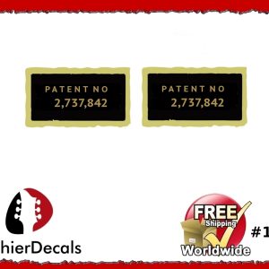 Humbucker Patent Number Decal Guitar Decal #100
